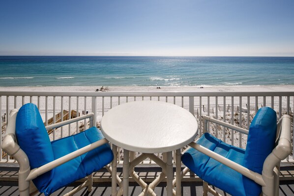 Balcony view - Enjoy your morning coffee out on your private balcony
