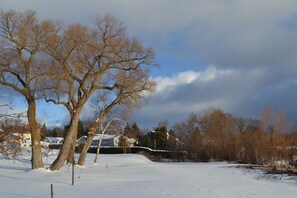 Pretty winter park view. Just a few blocks from Front Cottage.