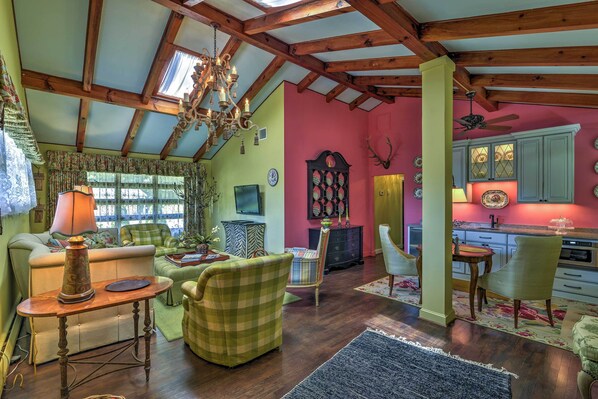Little Switzerland Vacation Rental | 2BR | 1BA | 3 Steps Required | 1,100 Sq Ft