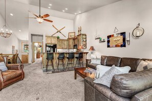 Living Room and Breakfast Bar