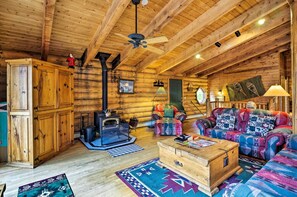 Living Room | Wood-Burning Stove | Board Games