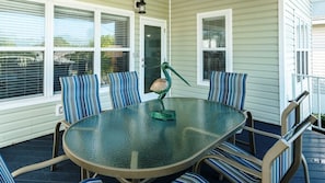 Deck Seating and Entry to Home