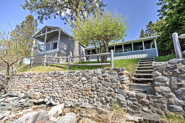 Hancock Vacation Rental | 3BR | 1.5BA | 1,200 Sq Ft | Stairs Required