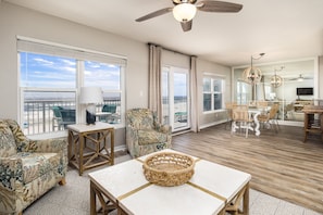 Living room and Dining area - Open concept with amazing gulf views