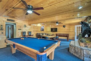 Game Room | Lower Level | Pool Table | Foosball Table | Poker Table