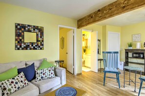 The spacious great room invites you to sit back and relax.