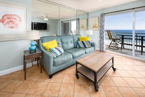 Living room - View from the living room of this beautiful beach front condo.