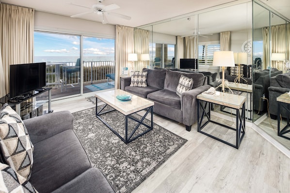 Beautiful gulf views from this first floor condo - Direct balcony access from the living room and master bedrooms making SL 101 a treat to rent!
