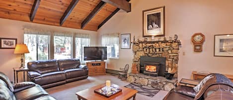 South Lake Tahoe Vacation Rental | 4BR | 3BA | 1,800 Sq Ft | Stairs Required