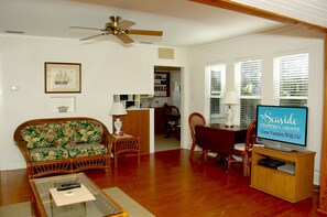 Living Room with large flat screen TV
