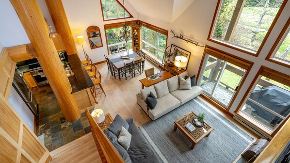 Main Floor - Living Room And Dining Area