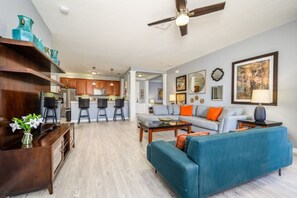 Living Room and Breakfast Bar