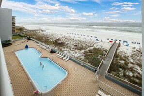 Balcony view - 5th floor balcony view of the Emerald water and Islander pool