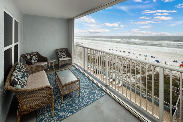 Balcony view - Right at your fingertips is the breathtaking Gulf of Mexico! Relax and enjoy!