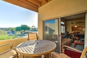 You'll enjoy the scenic views from your private balcony.