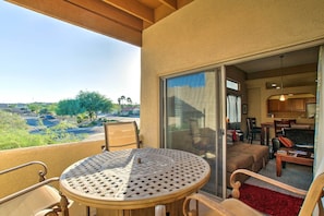 You'll enjoy the scenic views from your private balcony.