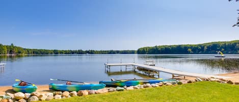Interlochen Vacation Rental | 3BR | 2BA | 1,750 Sq Ft | 3 Steps for Access