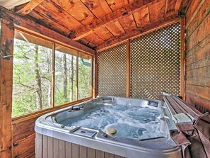 Screened-In Hot Tub