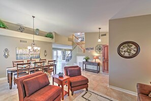 Living Room & Dining Space