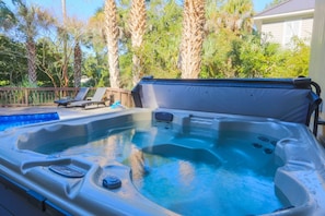 Relax in our hot tub!