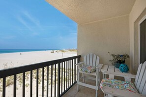 Balcony overlooking the Gulf of Mexico and the Sugar Sand Beaches at Pinnacle Port!