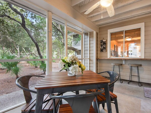 Dining Area on Porch