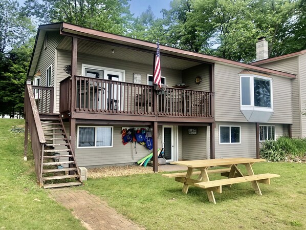 Rear of property