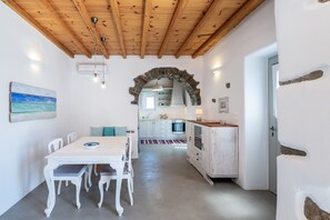 Dining area and kitchen