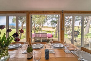 Lodge Farm, Freston: The dining area in The Dairy