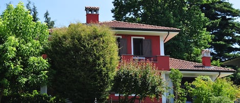 west face of the villa