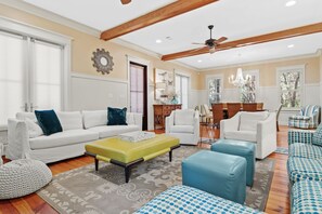 1st Level - Living Area with view of Dining and Entrance - 1st Level - Living Area with view of Dining and Entrance