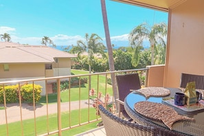 Take in the gorgeous Maui sunsets from your balcony