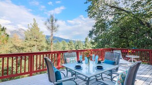 Enjoy the views from the spacious deck. - Enjoy the views from the spacious deck.