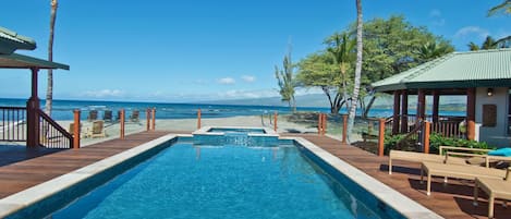 New Pool - new salt water pool and hot tub were added to the ocean front side of the property in December 2016.