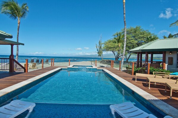 New Pool - new salt water pool and hot tub were added to the ocean front side of the property in December 2016.