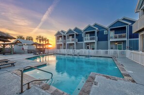Elevate your vacation and spend time in the refreshing pool while watching the sunsets