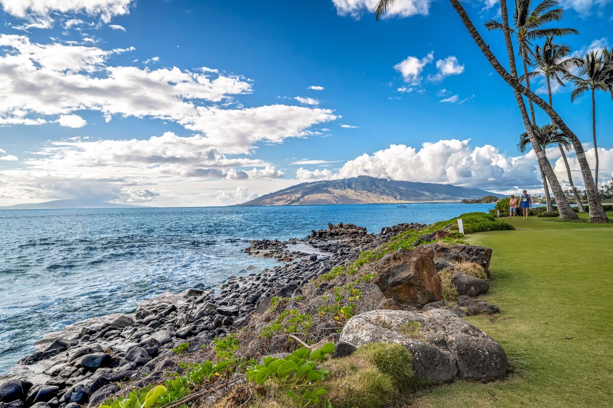 Serene Oceanview Gem for a Relaxing Island Getaway: Kamaole Nalu 605