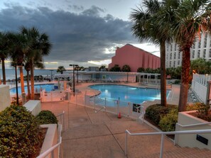 Evening swimming at the Tides