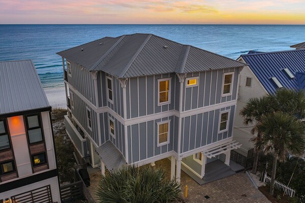 Las Olas - Beachfront Vacation Rental House with Elevator, Private Pool & Boardwalk to Gulf in Miramar Beach, Florida - Five Star Properties Destin/30A