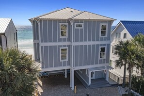 Las Olas - Beachfront Vacation Rental House with Elevator, Private Pool & Boardwalk to Gulf in Miramar Beach, Florida - Five Star Properties Destin/30A
