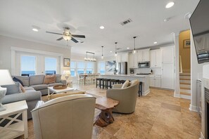 Las Olas - Beachfront Vacation Rental House with Elevator, Private Pool & Boardwalk to Gulf in Miramar Beach, Florida - Five Star Properties Destin/30A