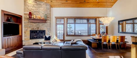 Vaulted Wood Plank Ceiling and Amazing Views