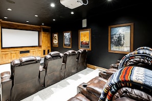 Lower Level - Theater Room with Reclining Seating for 8