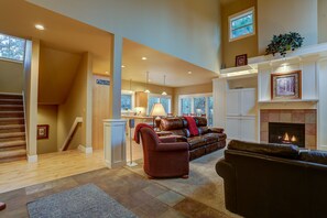 Family Room and Kitchen