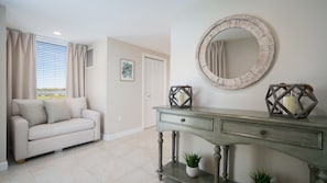 Front Entry Foyer with Sleeper Sofa