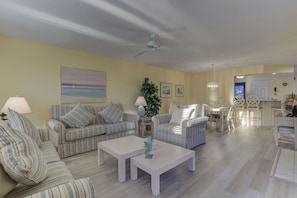 Living Room with Flat Screen TV