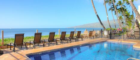 Enjoy our beachfront, child friendly pool.