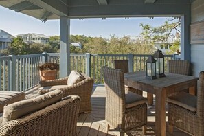 Private covered balcony