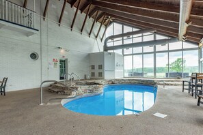 Please note that the pool is undergoing a remodel to convert back to an indoor pool. Pool is still functional despite room construction not being fully complete. Photos will be updated once the remodel is complete.