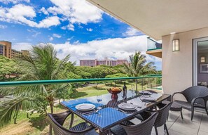 Enjoy the spacious 140 sq ft balcony
                
